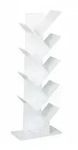 Relaxdays B&uuml;cherregal, 9 Ebenen, HBT: 138 x 51 x 25 cm, Baum-Design, B&uuml;cher, CDs,