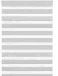 vidaXL Doppelrollo Hellgrau 100x150 cm Stoffbreite 95,9 cm Polyester