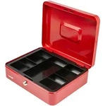 HMF Geldkassette abschlie&szlig;bar, Kasse mit M&uuml;nzeinsatz, 5 M&uuml;nzf&auml;cher, 30 x 24 x 9