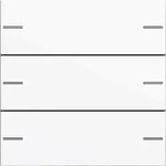 Gira System 55 Tastwippe, KNX, Funkbus, reinwei&szlig;, gl&auml;nzend, Kunststoff,