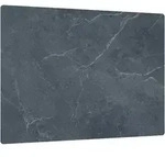 ALLboards Glas Herdabdeckplatte Schneidebrett ANTHRAZIT MARMOR 52&times;60 cm Multi-Platte
