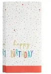 15x Tischdecke, Papier 120 cm x 180 cm `Happy Birthday`