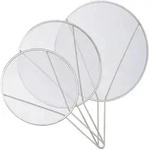 Relaxdays Spritzschutz f&uuml;r Pfannen, 3er Set, Edelstahl, Durchmesser 25 & 29 & 33 cm,