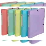 Exacompta 59270E 8x Archivbox Exabox A4 PP 700&mu;, R&uuml;ckenbreite 40mm, Chromaline