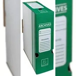 Exacompta 261003H 50x Ablagebox aus Wellpappe R&uuml;cken 100mm, DIN A4 - Gr&uuml;n