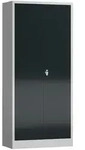 Aktenschrank Metallschrank 2 T&uuml;ren, 4 Fachb&ouml;den 180x80x38cm,...