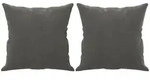 vidaXL Zierkissen 2 Stk. Dunkelgrau 40x40 cm Samt