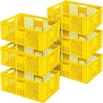 6x Eurobeh&auml;lter durchbrochen/Stapelkorb, lebensmittelecht, LxBxH 600 x 400 x...