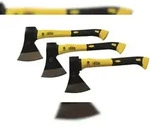 Vago-Tools 3 tlg Set Axt Holzaxt 600 800 1000g Fiberglasstiel