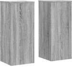 vidaXL Pflanzenst&auml;nder 2 Stk. Grau Sonoma 30x30x70 cm Holzwerkstoff