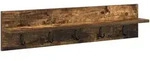 vidaXL Wandmontierter Kleiderst&auml;nder R&auml;uchereiche 80 x 10.5 x 18 cm