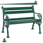 Blome Landhausbank Linderhof 2-Sitzer, mit 6 Profiltr&auml;gern & 6 Kunststoff-