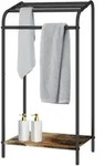 Relaxdays Handtuchst&auml;nder mit Ablage, HBT 79,5x41,5x28,5cm, Industrial, 4 Stangen,