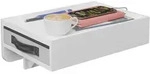 Relaxdays Nachttisch klemmbar, Bambus, HxBxT: 14x37x26,5 cm, Schublade,
