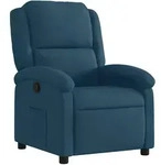 vidaXL Relaxsessel Blau Samt
