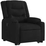 vidaXL Relaxsessel mit Aufstehhilfe Schwarz Stoff