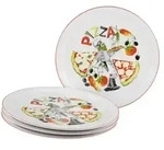 CreaTable Milano Luigi Pizzateller 4-tlg Porzellan