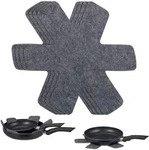 Relaxdays Pfannenschoner, 6er Set Pfannentrenner, 38 x 30 cm, Filz Pfannenschutz,