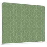 SHOWDOWN Displays Showdown Textil Raumteiler Basic - 200-150 Doppel Hexagon - Gr&uuml;n -