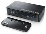 Primewire HDMI 2.0b Verteiler 4k 60Hz UHD, 3 Port, Fernbedienung, Netzteil
