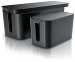 BEARWARE Kabelbox Kabelbox mit Gummif&uuml;&szlig;en - Kabelmanagement / dezente Optik /