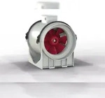 Vortice Rohrl&uuml;fter Lineo 315 Luftleistung bis 2590 m3/h Grau / Silber / Titan 360