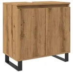 vidaXL Badschrank Artisan-Eiche 58x33x60 cm Holzwerkstoff
