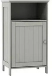 COSTWAY Badezimmerschrank, Badezimmerschrank mit T&uuml;r und verstellbarem Regal,