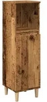 vidaXL Badschrank Altholz-Optik 30x30x100 cm Holzwerkstoff
