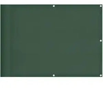 vidaXL Balkon-Sichtschutz Dunkelgr&uuml;n 75x1000 cm 100 % Polyester-Oxford