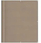 vidaXL Balkon-Sichtschutz Taupe 120x800 cm 100 % Polyester-Oxford