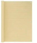 vidaXL Balkon-Sichtschutz Beige 120x600 cm HDPE