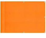 vidaXL Balkon-Sichtschutz Orange 75x1000 cm 100 % Polyester-Oxford