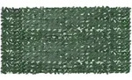 vidaXL Balkon-Sichtschutz mit Dunkelgr&uuml;nen Bl&auml;ttern 300x150 cm