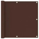 vidaXL Balkon-Sichtschutz Braun 90x600 cm Oxford-Gewebe