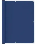 vidaXL Blauer Balkon-Sichtschutz, 120 x 400 cm, Oxford-Stoff, Modell Elite...