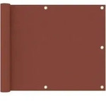 vidaXL Balkon-Sichtschutz Terracotta-Rot 75x500 cm Oxford-Gewebe