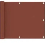 vidaXL Balkon-Sichtschutz Terrakotta-Rot 75x300 cm Oxford-Gewebe