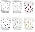 Zafferano Party Tumbler Glas 45 cl mehrfarbig Set mit 6 Glasteilen