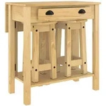 vidaXL 3-tlg. Bar-Set Massivholz Kiefer
