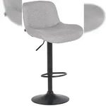 CLP Barhocker Solon Schwarz hellgrau/Stoff