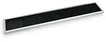 WAS Germany - Barmatte mit Edelstahlrahmen, 60 x 10 x 2 cm, Gummi/Chromstahl