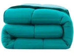 wometo Steppbett Wende-Design ca. 135x200 cm &ndash; t&uuml;rkis & hellblau &ndash; bunte