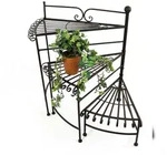 DanDiBo Blumentreppe Metall 64 cm Blumenst&auml;nder mit 3 Ablagen DY12020