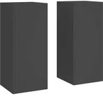 vidaXL Pflanzenst&auml;nder 2 pcs Schwarz 24 x 24 x 55 cm Stahl