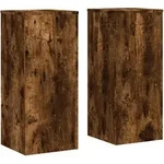 vidaXL Pflanzenst&auml;nder 2 Stk. R&auml;uchereiche 30x30x70 cm Holzwerkstoff