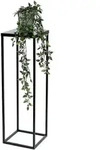 DanDiBo Blumenhocker Metall Schwarz 70 cm Eckig Blumenst&auml;nder Beistelltisch...