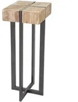 Mendler Blumentisch HWC-A15, Blumenst&auml;nder Blumens&auml;ule, Tanne Holz rustikal...