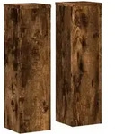vidaXL Pflanzenst&auml;nder 2 Stk. R&auml;uchereiche 17x17x60 cm Holzwerkstoff