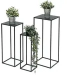 DanDiBo Blumenhocker Metall Schwarz Eckig Blumenst&auml;nder Beistelltisch 96315...